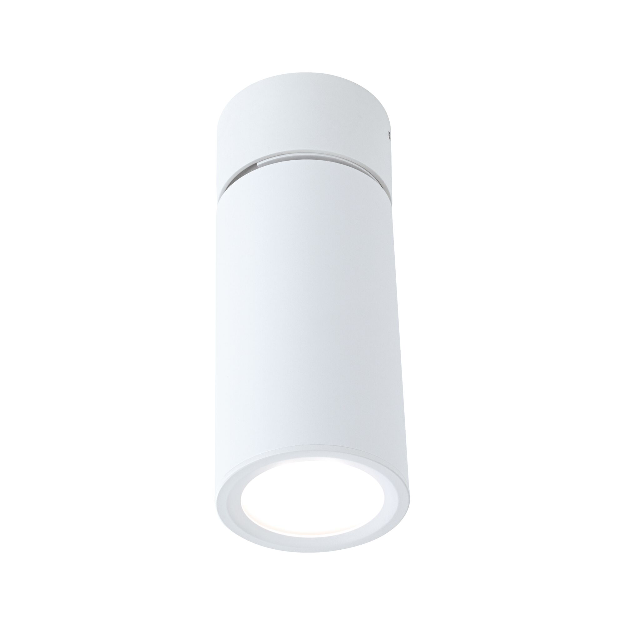 Spot de plafond moderne en métal blanc avec design rond pour éclairage LED ciblé