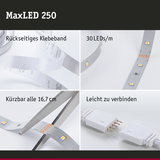 MaxLED 250 LED-Lichtband mit rückseitigem Klebeband, 30 LEDs/m, kürzbar und leicht verbindbar