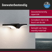 Zwarte buitenwandlamp met zeewaterbestendige oppervlakte, corrosiebestendig voor kustgebieden