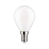 Kleine LED-Glühbirne mit mattweißem Glas und E14-Fassung für energiesparende Beleuchtung