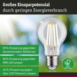 Energiesparende LED-Glühbirne mit klarem Glas und Filament für hohe Effizienz und niedrigen Verbrauch