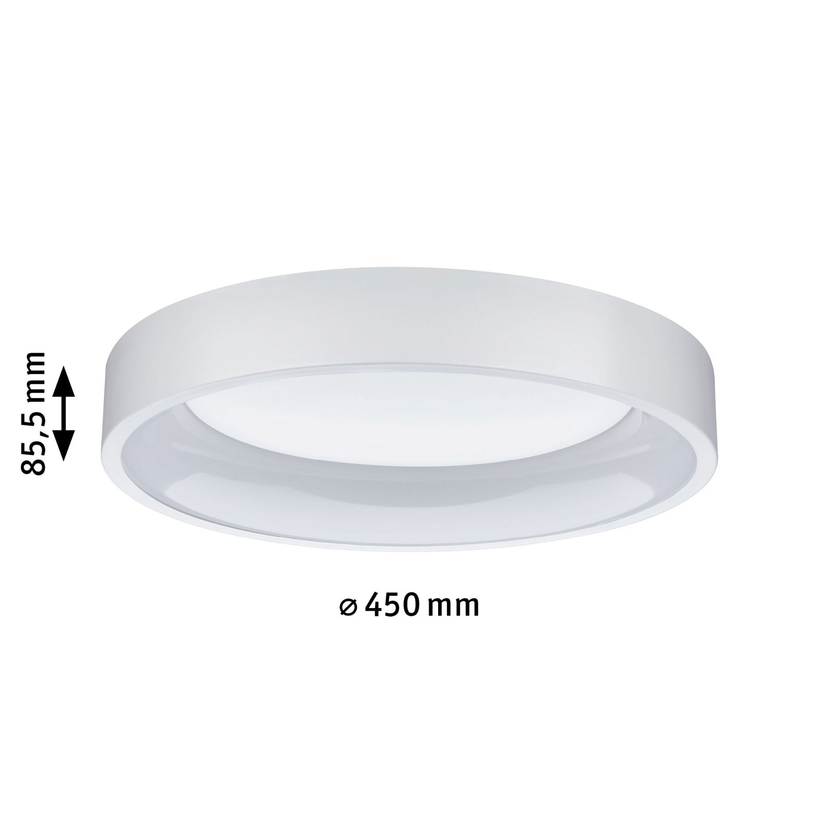 Ardora LED ceiling luminaire 23.5W white dimmable