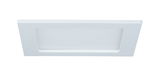 Rechthoekige witte LED-inbouwlamp met matte kunststof diffuser voor moderne verlichting