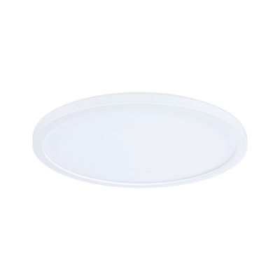 Rundt hvidt LED-loftpanel i plastik til energieeffektiv belysning af rum