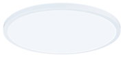 Plafonnier LED rond blanc avec cadre fin en plastique pour éclairage moderne