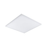 Flat square white LED panel for energy-efficient ceiling lighting