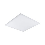 Flat square white LED panel for energy-efficient ceiling lighting