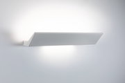 Moderner weißer LED-Wandleuchter aus Metall mit indirektem Licht für Wohnräume und Flure