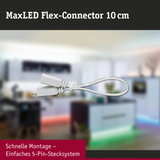 MaxLED Flex-Connector 10 cm in Weiß mit 5-Pin-Stecksystem für einfache LED-Verbindung