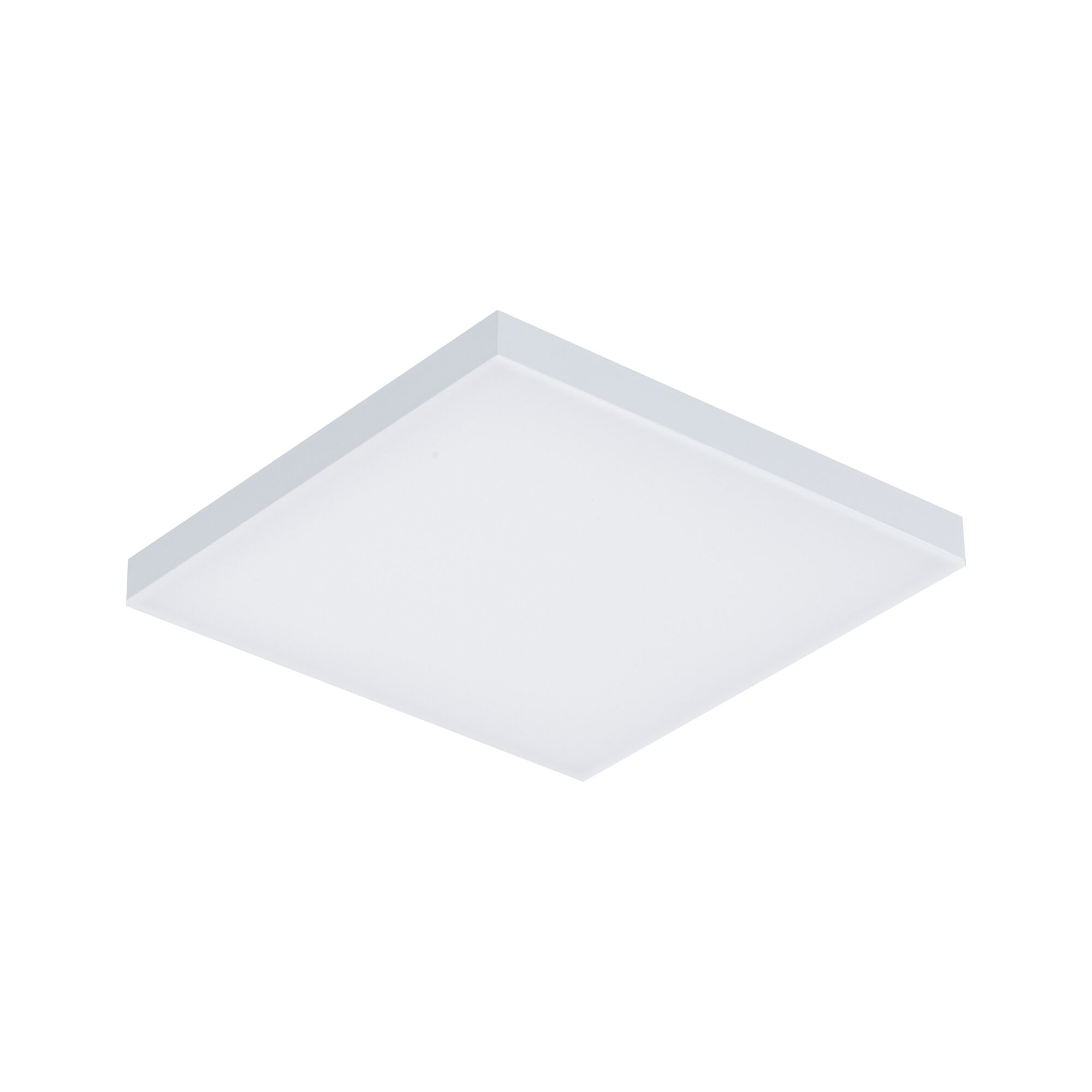 Plafonnier LED carré blanc au design plat pour un éclairage intérieur moderne