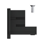Support mural noir en plastique avec vis assortie pour systèmes d'éclairage LED
