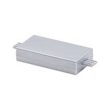 Compact zilverkleurig aluminium adapter met USB-aansluitingen voor LED-verlichtingssystemen