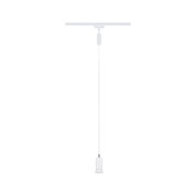 Moderner weißer LED-Pendelleuchte aus Metall mit schmalem Design für Schienensysteme