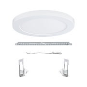 Rond wit kunststof LED-plafondpaneel met montagemateriaal voor energiezuinige verlichting