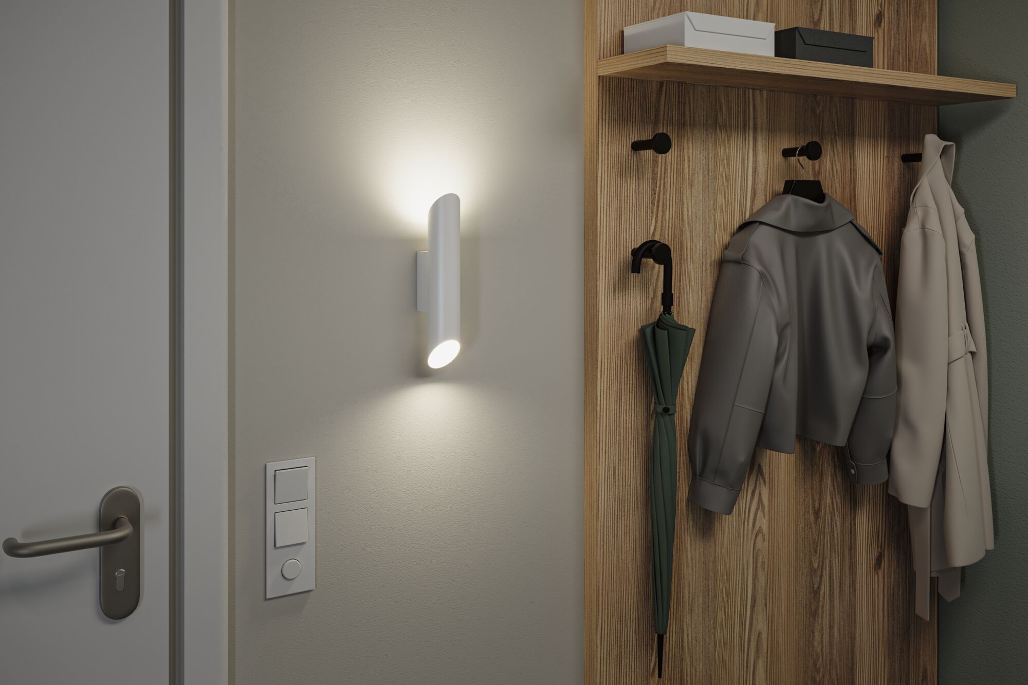 Applique Asti GU10 230V max. 2x10W Blanc dépoli