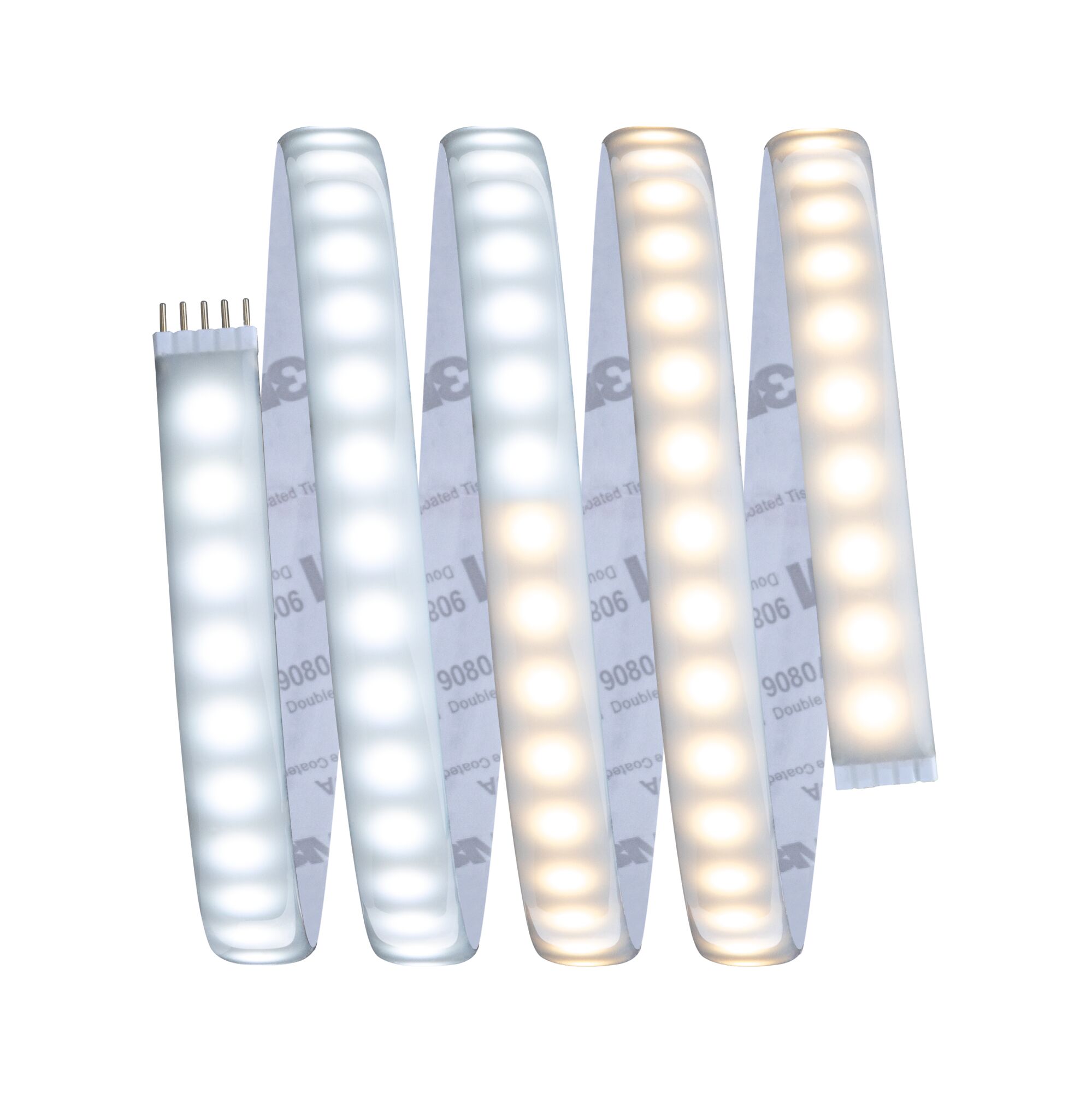 Bande LED flexible avec LEDs blanc chaud et blanc froid pour éclairage polyvalent