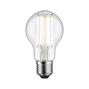 LED-Leuchtmittel in Glühbirnenform mit transparentem Glas und warmweißem Licht für energiesparende Beleuchtung