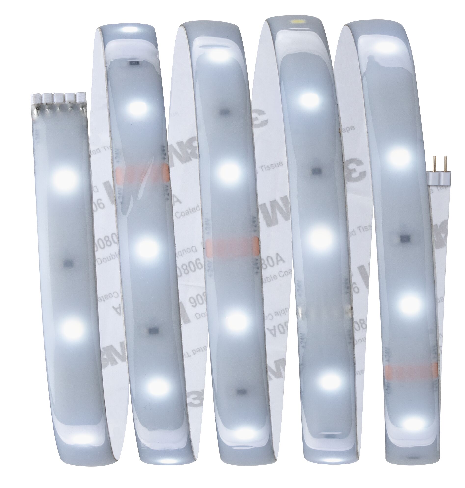 Flexible weiße LED-Lichtleiste mit selbstklebender Rückseite für vielseitige Beleuchtungslösungen
