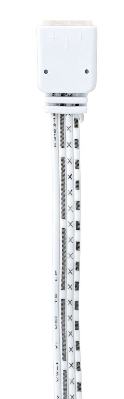 Weißes LED-Verbindungskabel mit markierten Leitungen für Lichttechnik und Beleuchtungssysteme