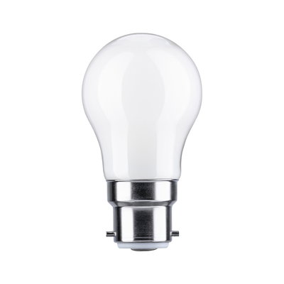 Witte LED-lamp met metalen fitting, energiezuinige lichtbron voor woningverlichting