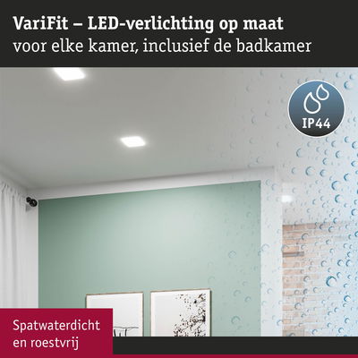 VariFit witte LED-plafondlampen IP44 spatwaterdicht en roestvrij voor badkamerverlichting