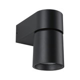 Schwarze Aluminium-Wandleuchte mit zylindrischem Design für moderne LED-Außenbeleuchtung