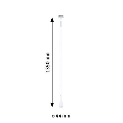 Câble de suspension LED blanc de 1350 mm de long et 44 mm de diamètre pour éclairage moderne