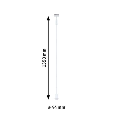 Câble de suspension LED blanc de 1350 mm de long et 44 mm de diamètre pour éclairage moderne