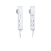 Détecteur de mouvement blanc avec interrupteurs et voyants LED, connexion câblée pour contrôle d'éclairage