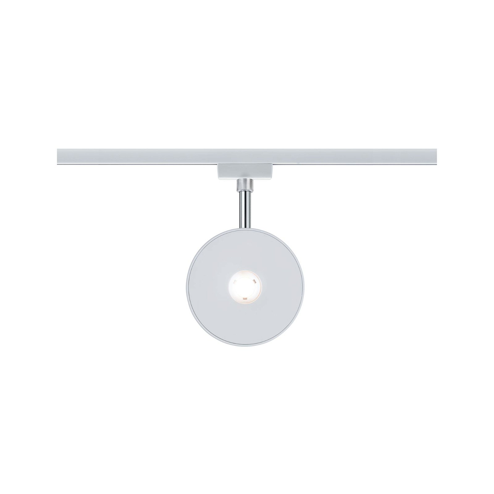 URail LED Schienenspot Sphere Einzelspot 493lm 7W 2700K dimmbar 230V Weiß/Chrom