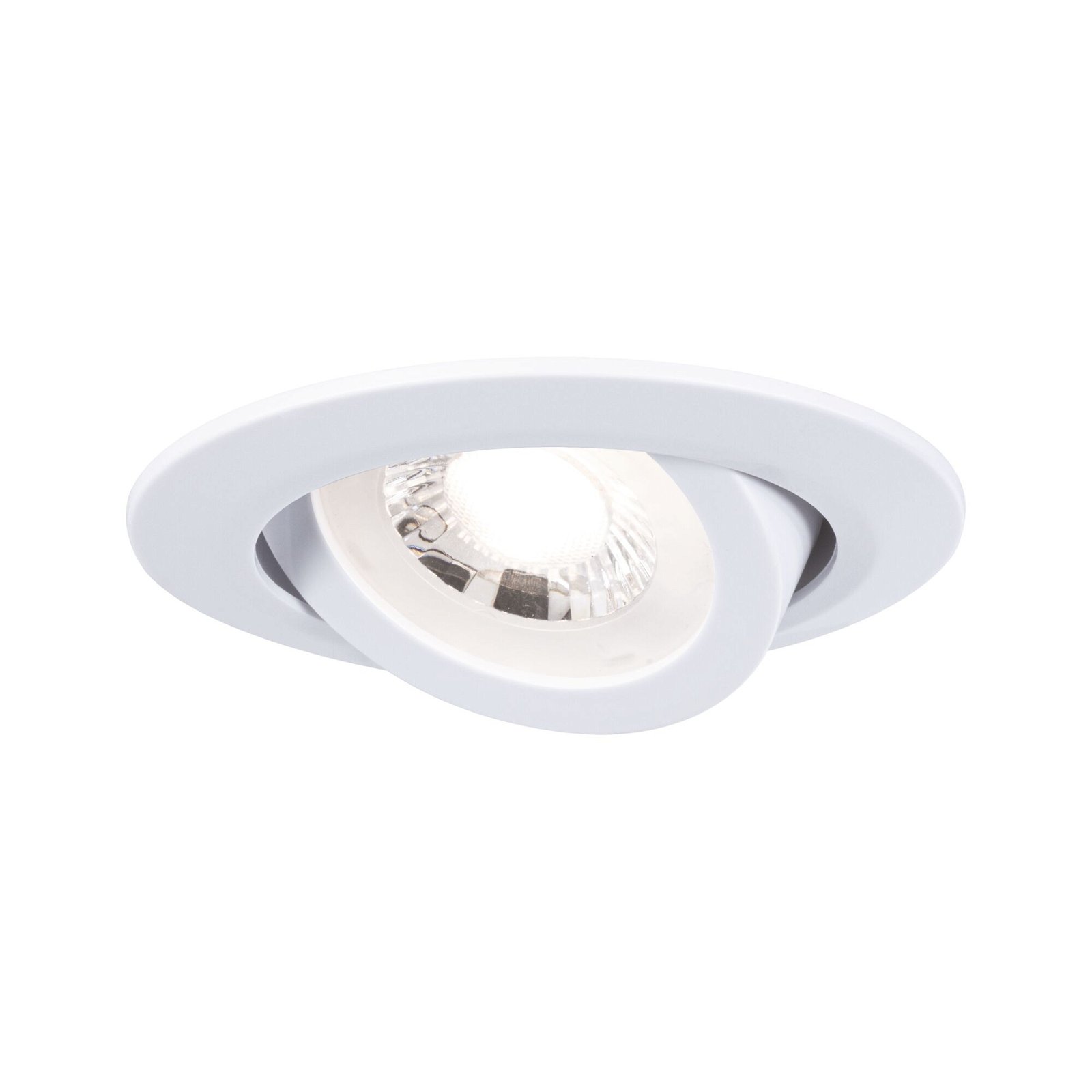 Spot encastré LED 3-Step-Dim Pack de 10 orientable rond 82mm 70° 10x4,8W 10x450lm 230V gradable 3000K Blanc dépoli