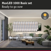 MaxLED 1000 Basic set with warm white LED strips and power supply for easy home lighting