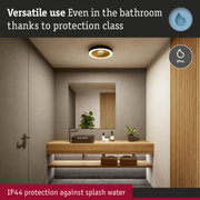 Modern bathroom ceiling light with IP44 splash water protection for versatile use in wet areas
