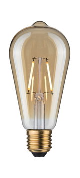 Ampoule LED vintage en verre ambré avec culot E27 pour éclairage décoratif chaleureux