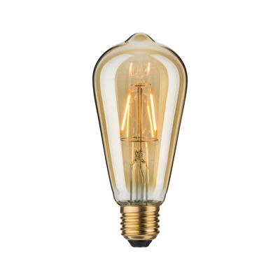 Ampoule LED vintage en verre ambré avec culot E27 pour éclairage décoratif chaleureux