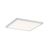 Flat square white LED ceiling light with even illumination for modern interior lighting
