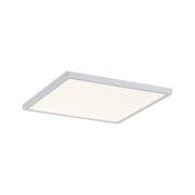 Flat square white LED ceiling light with even illumination for modern interior lighting