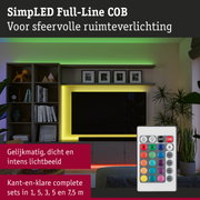 LED-lichtstrip met afstandsbediening in diverse kleuren voor sfeervolle kamer verlichting