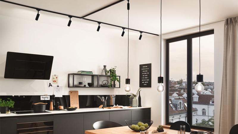 Mit dem Paulmann URail Schienensystem Möbel in Szene setzen Mit dem URail Schienensystem die Küche beleuchten