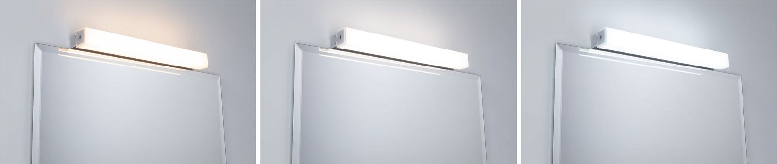 HomeSpa Éclairage de miroir LED Luno IP44 White Switch 550lm 230V 6W Alu