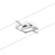 Weißer LED-Seilsystemstrahler aus Metall mit modernem Design für flexible Beleuchtung