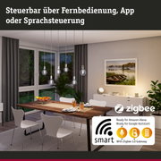 Moderner Essbereich mit smarten Zigbee 3.0 Leuchten steuerbar per App, Fernbedienung und Sprachsteuerung