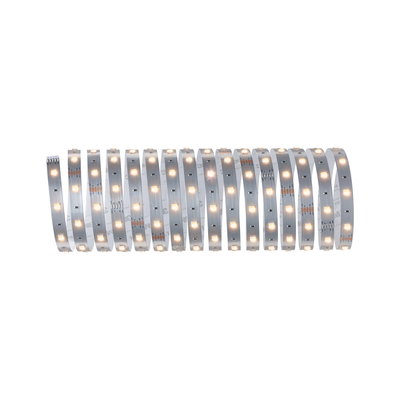 Flexibele LED-strip met warmwitte LEDs op zilveren printplaat voor sfeerverlichting