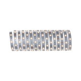 Flexible LED strip with warm white LEDs on silver board for decorative lighting solutions