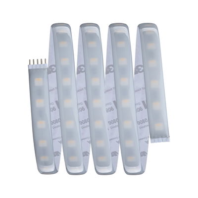 Bande LED flexible avec revêtement en silicone blanc pour éclairage décoratif et installation facile