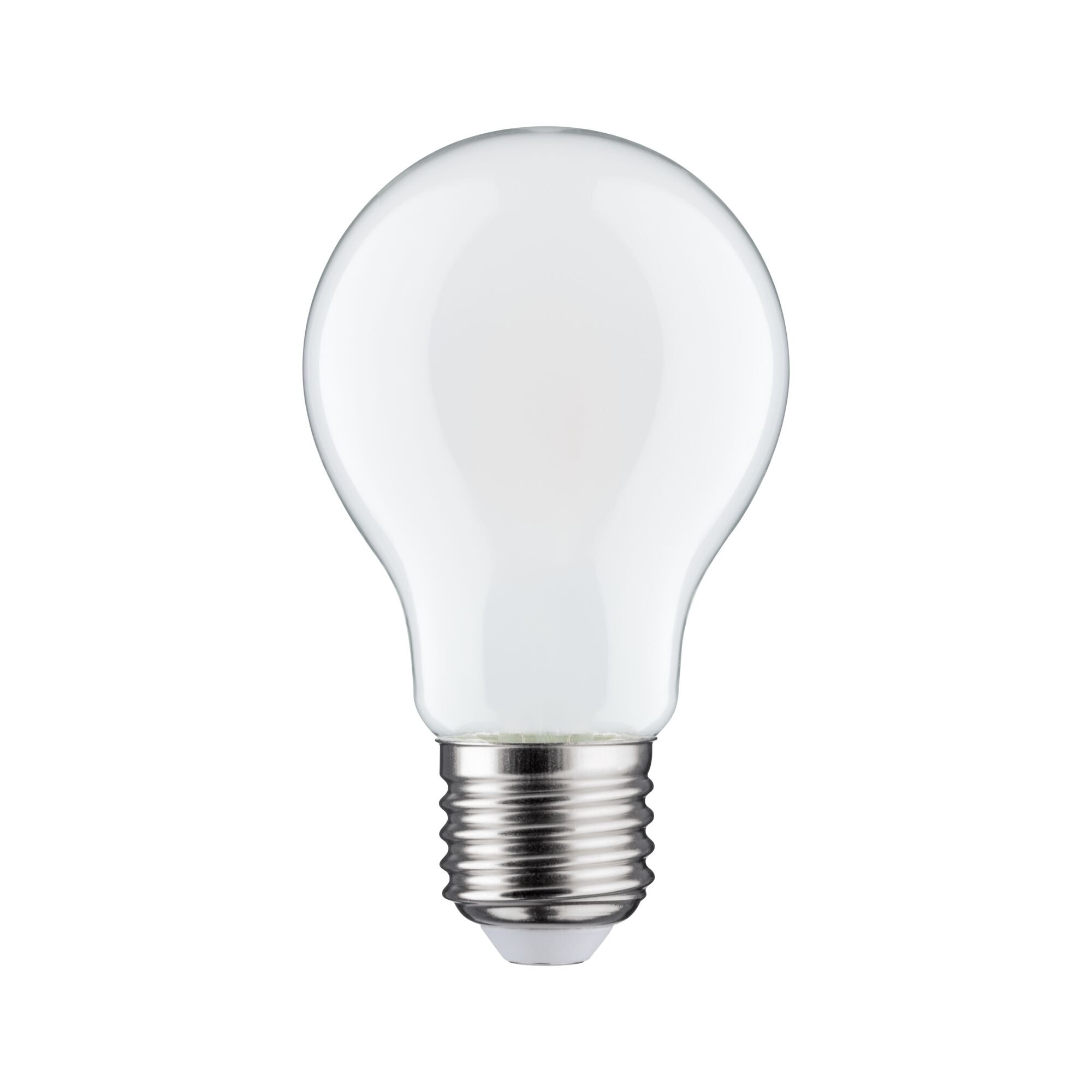 Classic light bulb with clear glass and metal screw base for versatile lighting applications