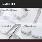 MaxLED 500 LED-Streifen mit rückseitigem Klebeband, 60 LEDs pro Meter, kürzbar alle 10 cm, leicht verbindbar