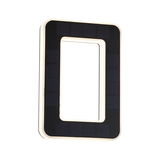 Rectangular black solar lamp with integrated LED light frame for energy-saving outdoor lighting