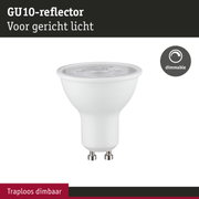 Witte GU10-reflector van kunststof, dimbaar voor gericht binnenlicht