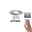 Spot encastré LED Easy Dim Nova Mini Plus Coin Luminaire individuel orientable rond 66mm 15° Coin 4,2W 300lm 230V gradable 2700K Acier brossé Spot encastré rond en aluminium brossé diamètre 35 mm avec fonction EasyDim